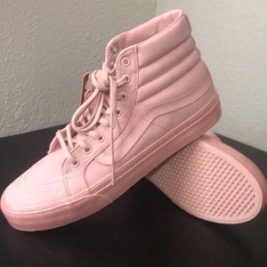 Beautiful, glittery, pink high top Vans